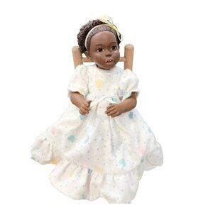 Miss Martha Holcombe "Anika III" All Gods Children Doll Figurine Rocking Chair